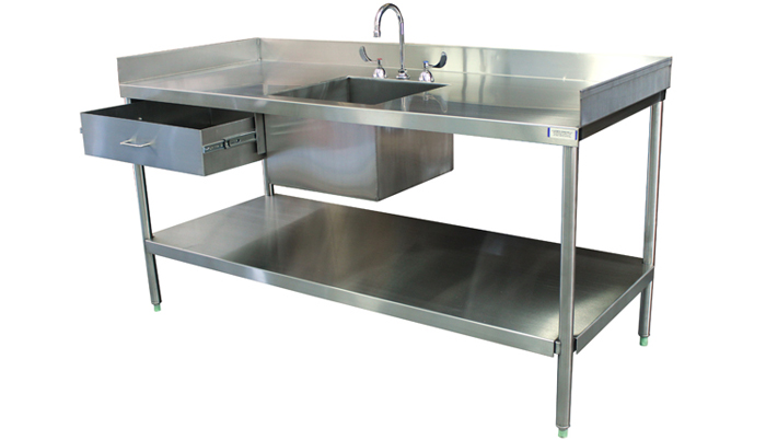 FREESTANDING VETERINARY WORKSTATION SINK