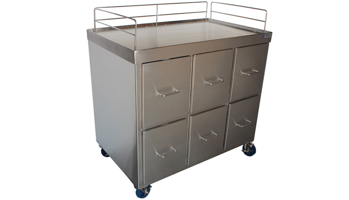 MOBILE VETERINARY STORAGE CART