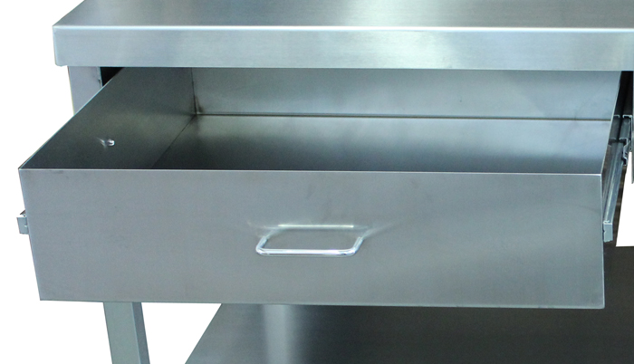 STAINLESS STEEL VETERINARY EQUIPMENT TABLE