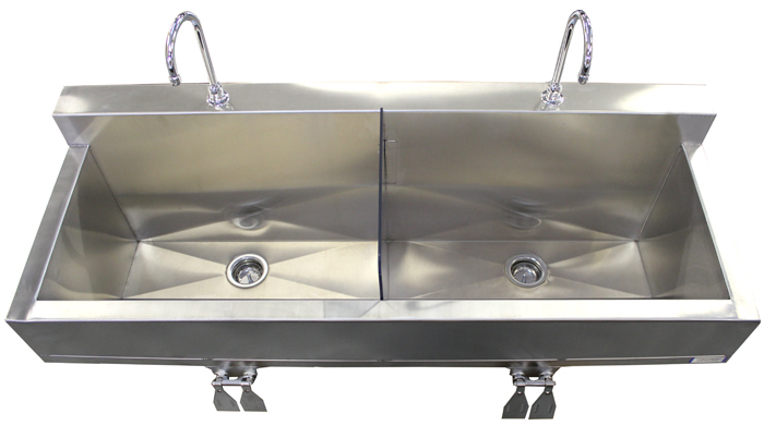 FLOOR MOUNTED SURGICAL PREP SINK