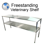 Wall Mounted Veterinary Shelf