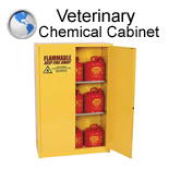 Freestanding Chemical Cabinet