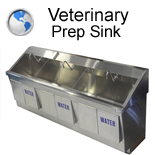 Floor Mount Veterinary Prep Sink