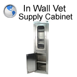 In Wall Veterinary Supply Cabinet