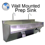 Wall Mounted Prep Sink